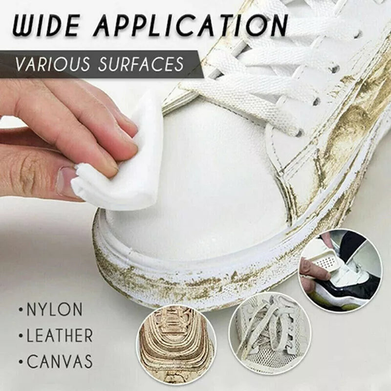 Shoe Wipes | 80 Pcs Instant Cleaner | Quick Dirt & Stain Removal | Shoe Cleaning Kit