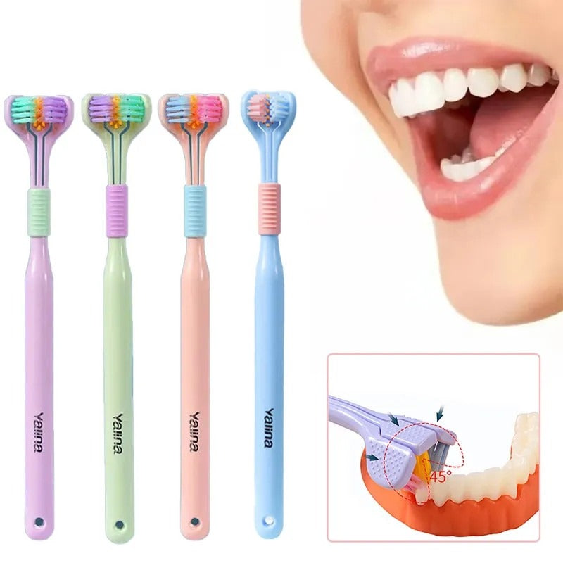 Triple Head Toothbrush