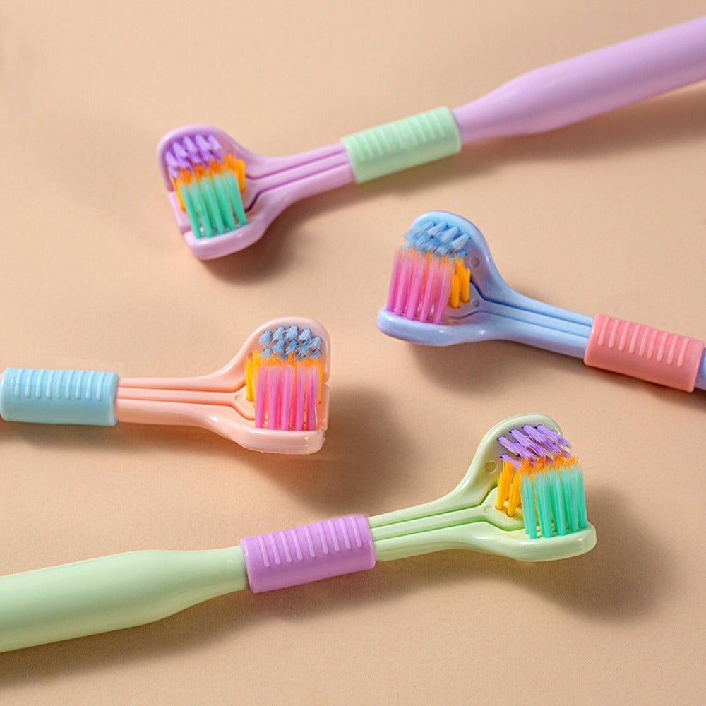 Triple Head Toothbrush