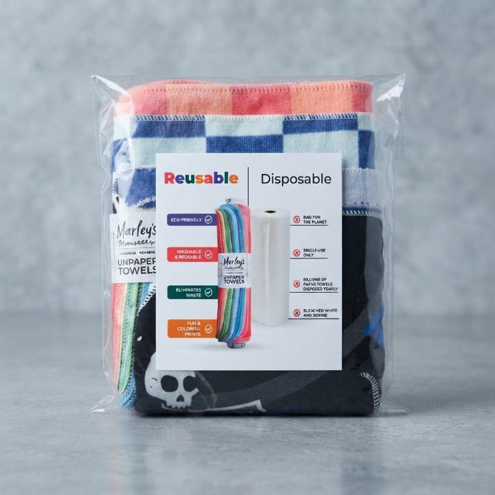 Pack of 6 - Kitchen Reusable UNpaper Towels