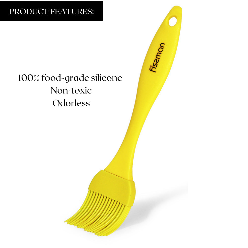 Fissman Silicone Marinating Kitchen Brush Yellow 20cm
