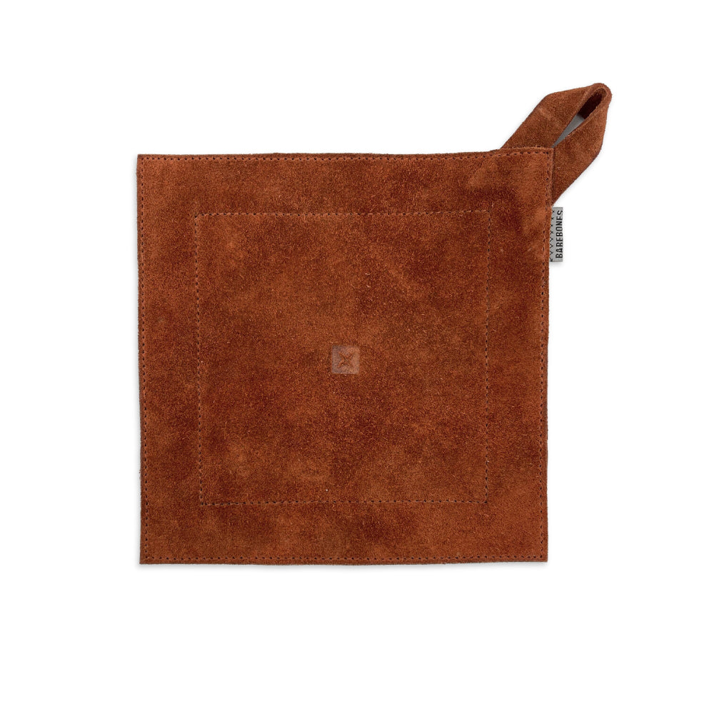 Barebones - Suede Leather Hot Pad - Terracotta